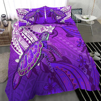 Hawaiian Islands Bedding Set Turtle Mix Hawaii Polynesian Purple LT13 - Wonder Print Shop