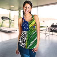 Cook Islands Unique Women Racerback Tank Polynesia Pattern LT13 - Wonder Print Shop