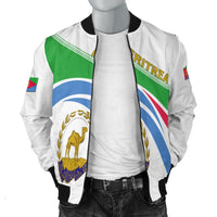 Eritrea Map And Coat Of Arms Bomber Jacket LT13 - Wonder Print Shop