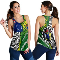 Cook Islands Unique Women Racerback Tank Polynesia Pattern LT13 - Wonder Print Shop