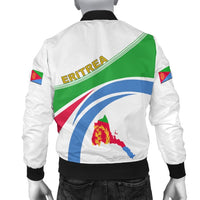Eritrea Map And Coat Of Arms Bomber Jacket LT13 - Wonder Print Shop