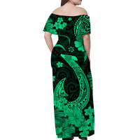 Hawaii Matching Hawaiian Shirt And Dress Polynesia Green Fish Hook LT13 - Wonder Print Shop