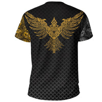 Viking T Shirt, Ravens of Midgard Gold RLT12 - Wonder Print Shop