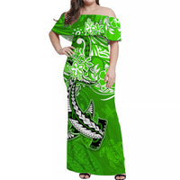 Personalised Hawaii Matching Hawaiian Shirt And Dress Polynesia Green Sea Turtle Honu and Hammerhead Shark LT13 - Wonder Print Shop