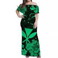 hawaii-off-shoulder-long-dress-polynesia-green-kanaka-maoli