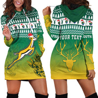 (Custom Personalised) South Africa Rugby Christmas Hoodie Dress Proud Springboks LT13 - Wonder Print Shop
