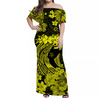hawaii-off-shoulder-long-dress-polynesia-yellow-attractive-hula-girl