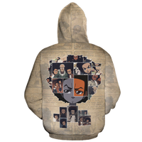 African Hoodie 90s Huey Freeman Hoodie - Wonder Print Shop