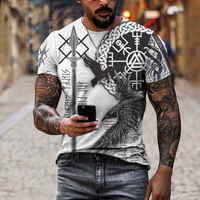 Viking Clothing Ravens Premium Viking 3D T Shirt RLT12 - Wonder Print Shop