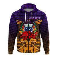 Custom Samoa Zip Hoodie Hibiscus With Tribal LT12 - Wonder Print Shop