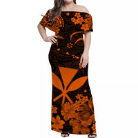 hawaii-off-shoulder-long-dress-polynesia-orange-kanaka-maoli