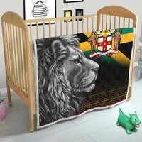 Jamaica Lion Premium Quilt Jamaican Pattern Version Black LT13 - Wonder Print Shop