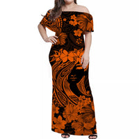 hawaii-off-shoulder-long-dress-polynesiaorange-attractive-hula-girl