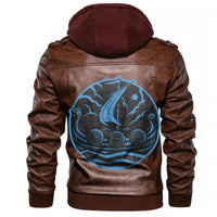 Viking Wooden Ship Leather Jacket RLT12 - Wonder Print Shop