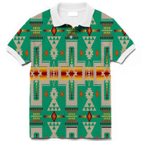 Green Tribe Design Native American Polo T Shirt 3D LT10 - Wonder Print Shop
