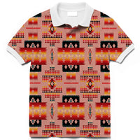 Tan Tribe Pattern Native American Polo T Shirt 3D LT10 - Wonder Print Shop