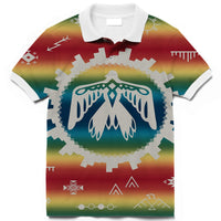 Thunderbird Rainbow Native American Polo T Shirt 3D LT10 - Wonder Print Shop