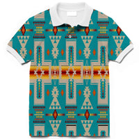 Turquoise Tribe Design Native American Polo T Shirt 3D LT10 - Wonder Print Shop