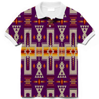 Purple Tribe Design Native American Polo T Shirt 3D LT10 - Wonder Print Shop