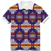 Purple Pattern Native American Polo T Shirt 3D LT10 - Wonder Print Shop