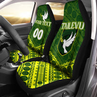 (Custom Personalised) Tailevu Rugby Union Fiji Car Seat Covers - Tapa Pattern LT12 - Wonder Print Shop