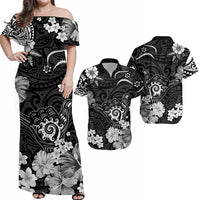 Hawaii Matching Hawaiian Shirt And Dress Polynesia Black Cool Shaka Sign LT13 - Wonder Print Shop