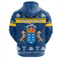 African Hoodie Canary Islands Zipper Hoodie Christmas - Wonder Print Shop