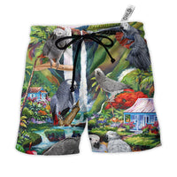 parrot-african-grey-parrot-style-hawaiian-shorts