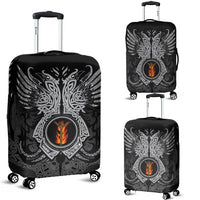 Viking Luggage Cover - Algiz Rune, Raven Tattoo RLT12 - Wonder Print Shop