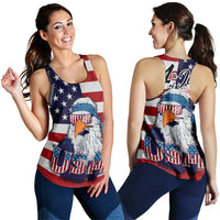American Flag Eagle Style Women Racerback Tank RLT12 - Wonder Print Shop
