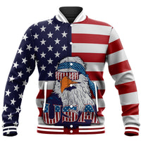 American Flag Eagle Style Baseball Jacket RLT12 - Wonder Print Shop