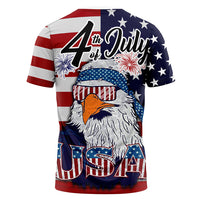 American Flag Eagle Style T Shirt RLT12 - Wonder Print Shop