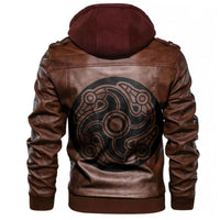 Viking Ancient Celtic Mythological Symbol Of Bird Leather Jacket RLT12 - Wonder Print Shop