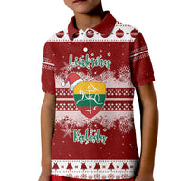 Christmas Lithuania Polo Shirt Folk Style for Kid - Wonder Print Shop