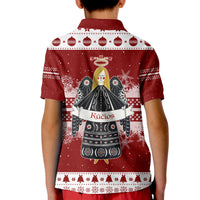 Christmas Lithuania Polo Shirt Folk Style for Kid - Wonder Print Shop