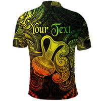 Custom Aquarius Zodiac Polynesian Polo Shirt Unique Style Reggae LT8 - Wonder Print Shop