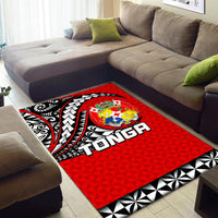 Tonga Area Rug Polynesian Tattoo LT6 - Wonder Print Shop