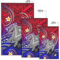 Hawaii Area Rug Hawaiian Turtle Plumeria Mixed Polynesian Style LT9 - Wonder Print Shop