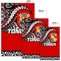 Tonga Area Rug Polynesian Tattoo LT6 - Wonder Print Shop
