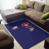 (Custom) Montford Point Marines Area Rug African-American Marine Corps Simple - Navy LT8 - Wonder Print Shop