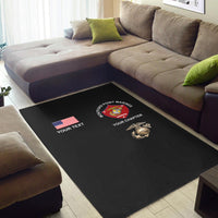 (Custom) Montford Point Marines Area Rug African-American Marine Corps Simple - Black LT8 - Wonder Print Shop