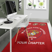 (Custom) Montford Point Marines Area Rug African-American Marine Corps Unique - Red LT8 - Wonder Print Shop