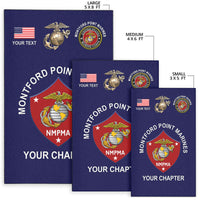 (Custom) Montford Point Marines Area Rug African-American Marine Corps Unique - Navy LT8 - Wonder Print Shop