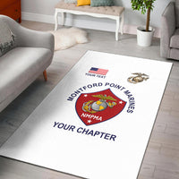 (Custom) Montford Point Marines Area Rug African-American Marine Corps Special - White LT8 - Wonder Print Shop
