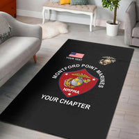 (Custom) Montford Point Marines Area Rug African-American Marine Corps Special - Black LT8 - Wonder Print Shop