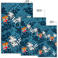 Fiji Hibiscus Area Rug Hawaii Style No.1 LT6 - Wonder Print Shop