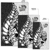 New Zealand Maori All Black Rugby Area Rug LT2 - Wonder Print Shop