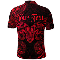 Custom Aries Zodiac Polynesian Polo Shirt Unique Style Red LT8 - Wonder Print Shop