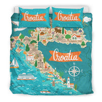 Croatia Bedding Set Croatian Symbol Bedding Set - Wonder Print Shop