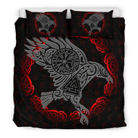 Viking The Raven Of Odin Tattoo Bedding Set RLT12 - Wonder Print Shop